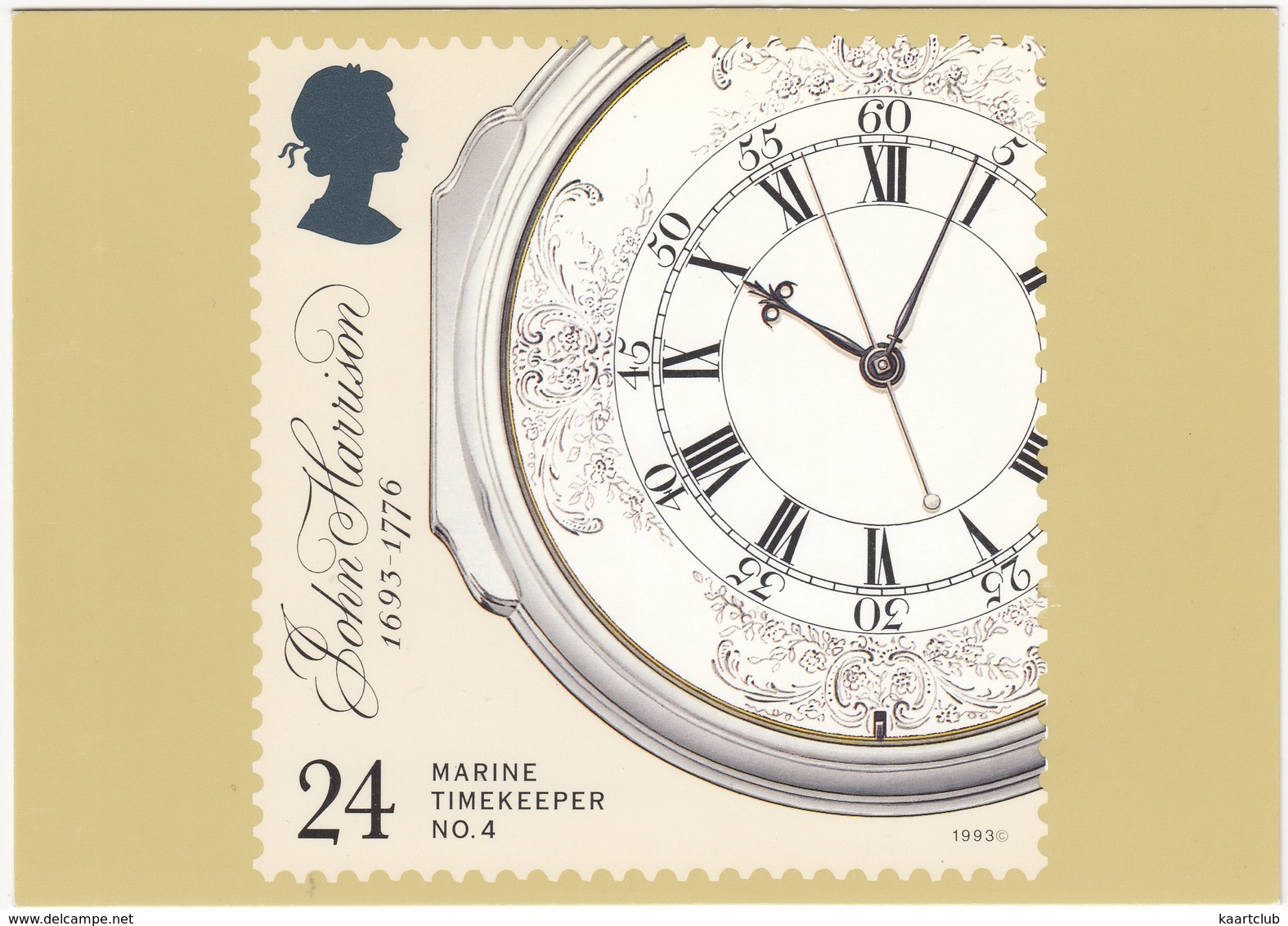 Marine Timekeepers - No.4 : Decorated Enamel Dial  - (24p Stamp)  - (U.K.) - Postzegels (afbeeldingen)