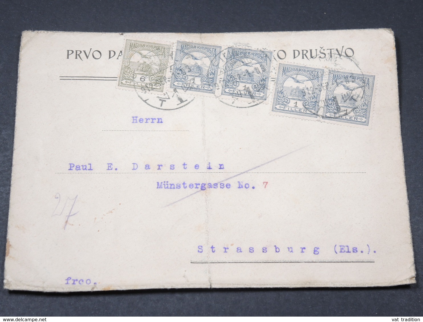 HONGRIE - Enveloppe Commerciale De Fiume Pour La France En 1912 - L 17942 - Lettres & Documents