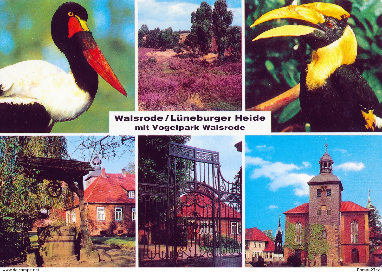 Vogelpark Walsrode (Bird Park), Germany - Stork, Hornbill, Buildings - Walsrode