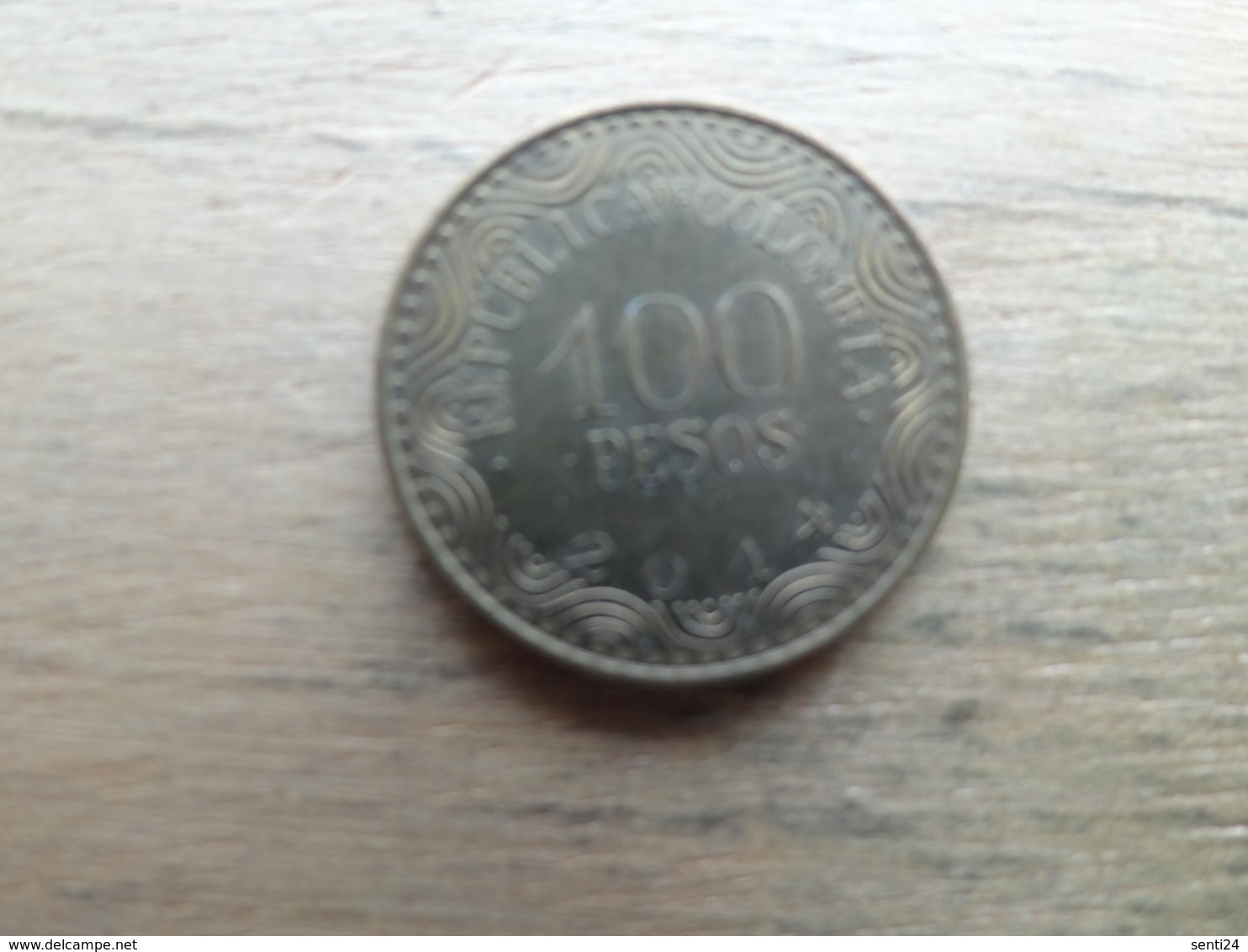 Colombie  100  Pesos  2014  Km !!! - Colombia