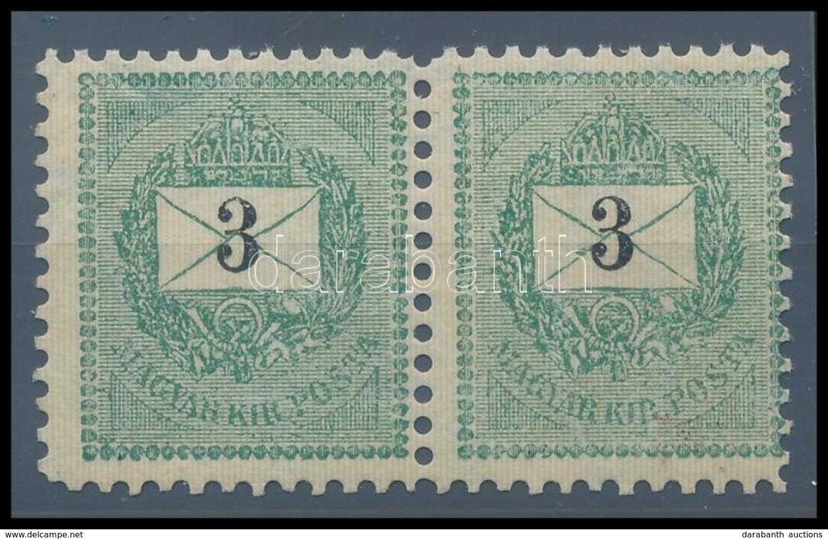 ** 1889 3kr Pár 11 1/2 Fogazással, Szép Darab (60.000++) - Altri & Non Classificati