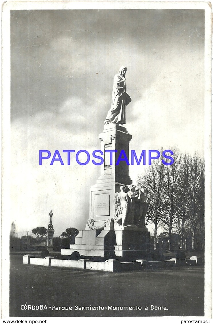 94171 ARGENTINA CORDOBA PARQUE SARMIENTO MONUMENTO A DANTE POSTAL POSTCARD - Argentinien