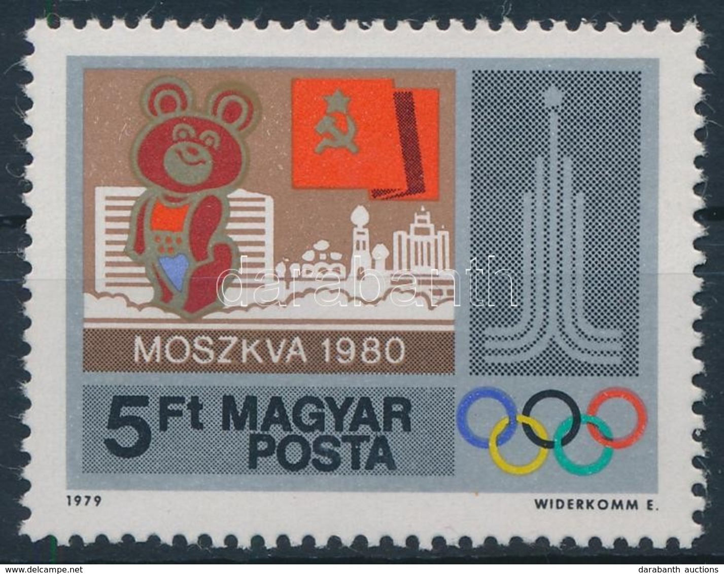 ** 1979 Olimpiai Városok 5Ft Az épület Sarka Letört - Autres & Non Classés