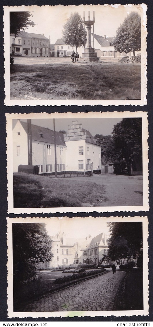 3 X VIEILLE PHOTO ** BRAINE LE CHATEAU ** - Vieille Ferme - Chateau - Place - Kasteelbrakel