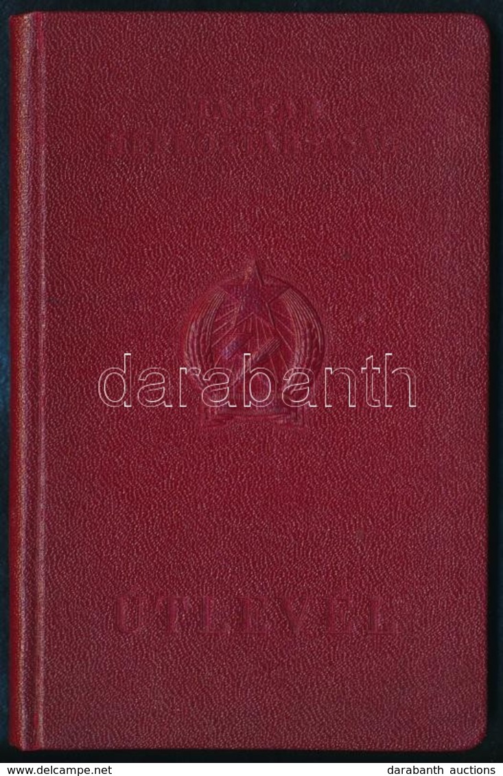 1957 Fényképes Magyar útlevél Jugoszláv állampolgárok Részére, Rákosi-címeres Lapokkal - Non Classificati