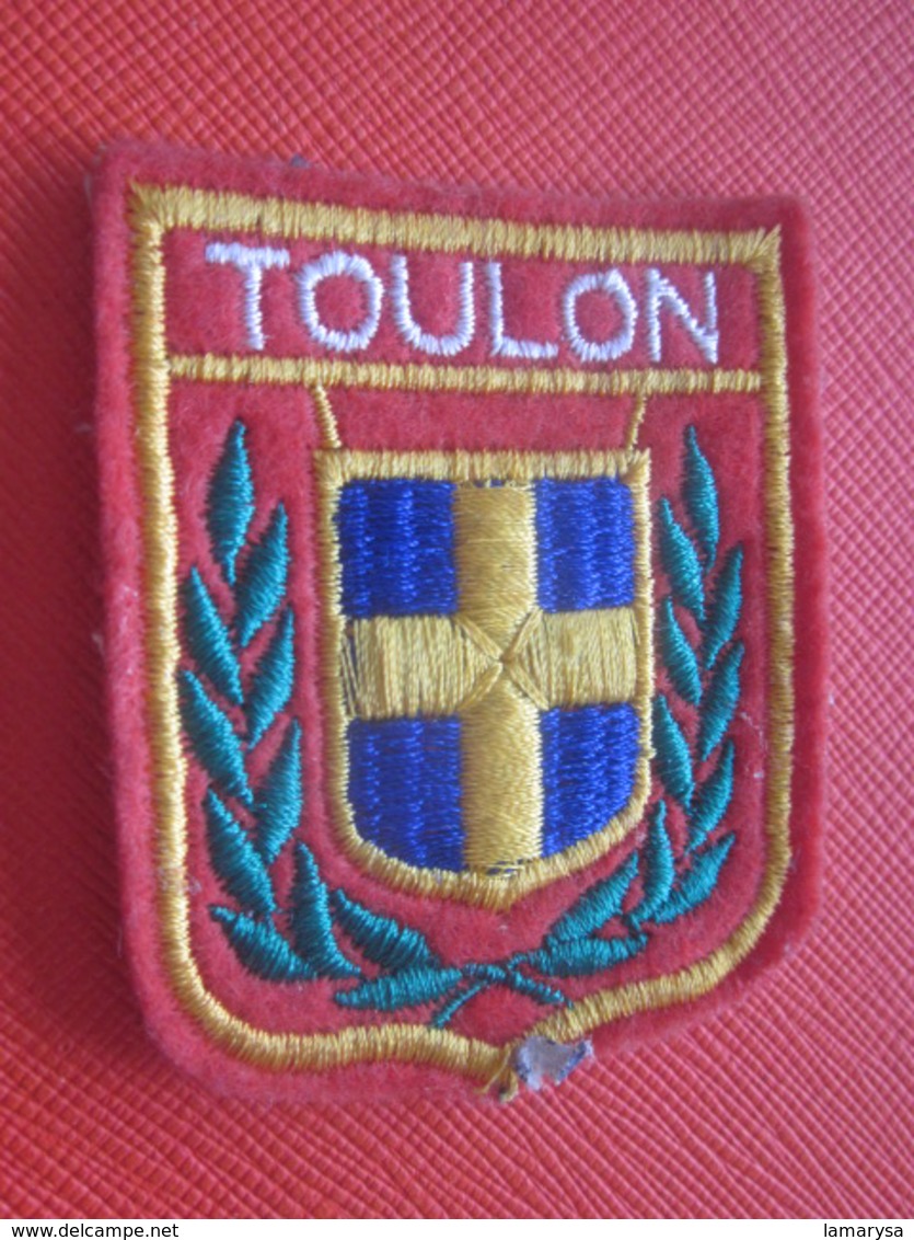 TOULON - VAR - 83 - - Écusson Blason Tissu/Feutrine Brodé - Écussons - Blasons Crest Coat Of Arms - Patches