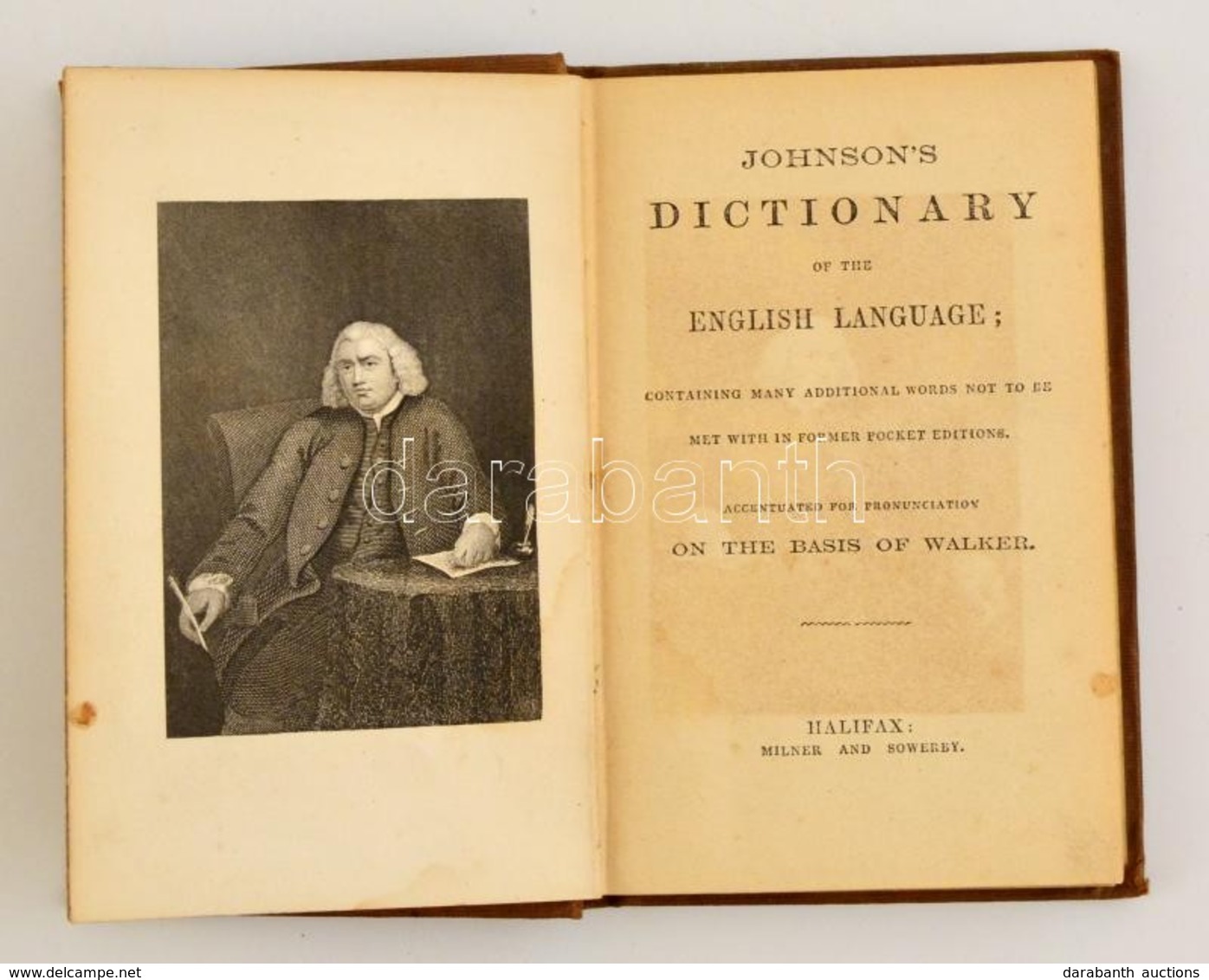 Johnson's Dictionary Of The English Language. Halifax, é. N., Milner And Sowerby. Simó Géza (1870-1946) író, Kommunista  - Non Classificati