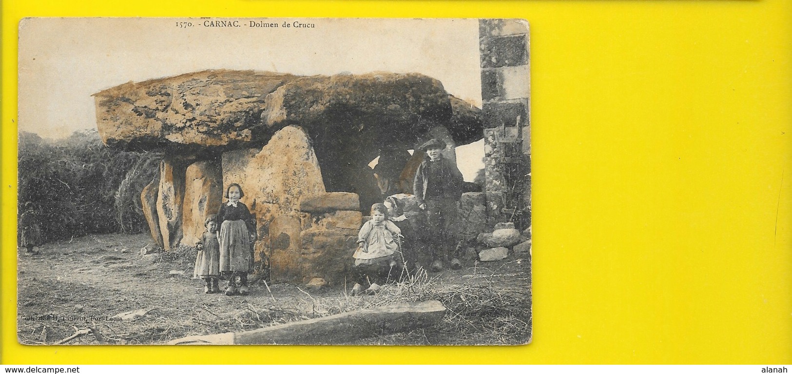 CARNAC Rare Colorisée Dolmen De Crucu (Laurent) Morbihan (56) - Carnac