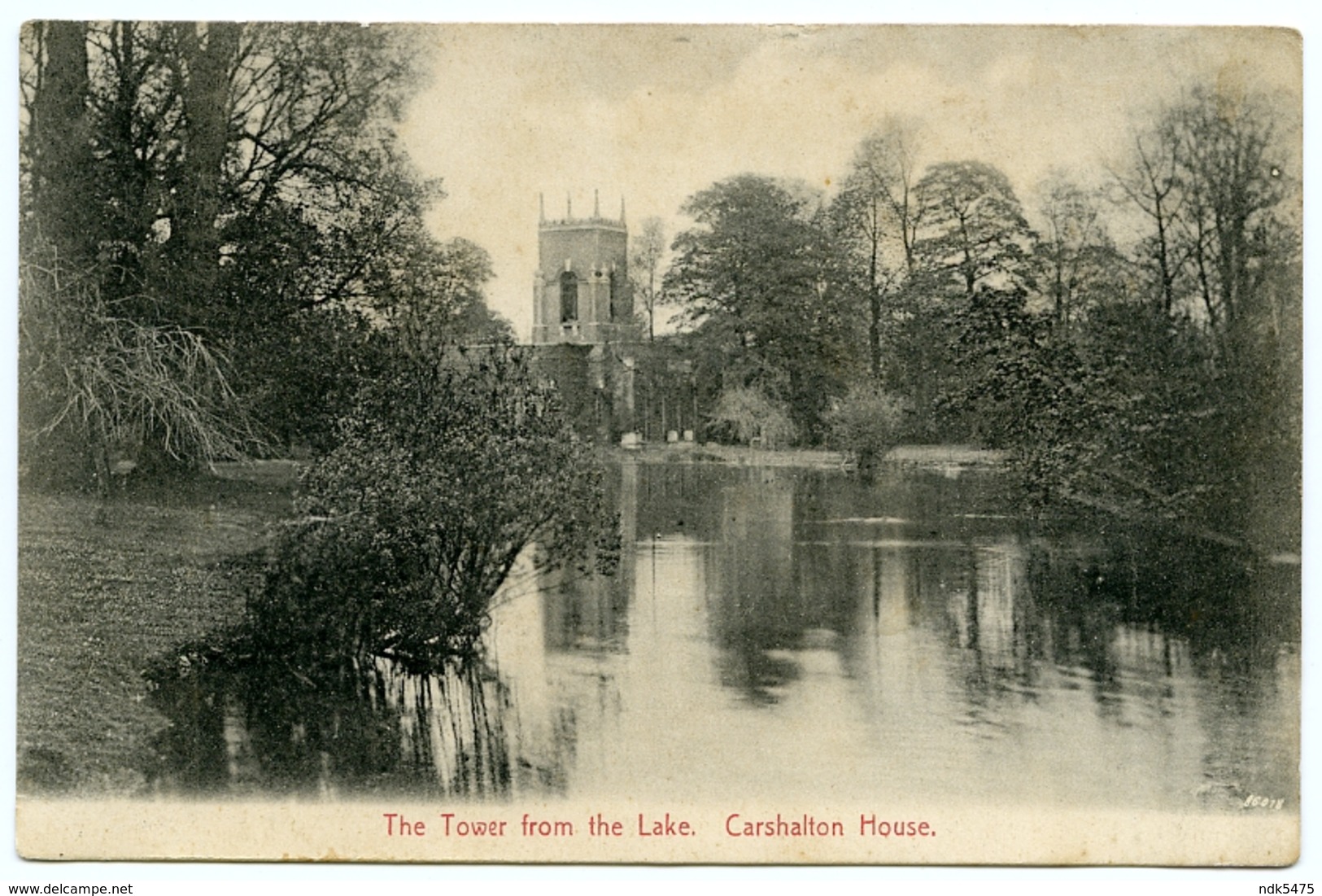 LONDON : CARSHALTON HOUSE - THE TOWER FROM THE LAKE / ADDRESS - DARTFORD, GREAT QUEEN STREET - London Suburbs