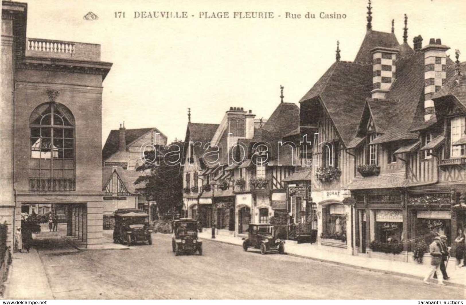 ** T2 Deauville, Plage Fleurie, Rue Du Casino / Street View, Automobiles, Shops - Non Classificati