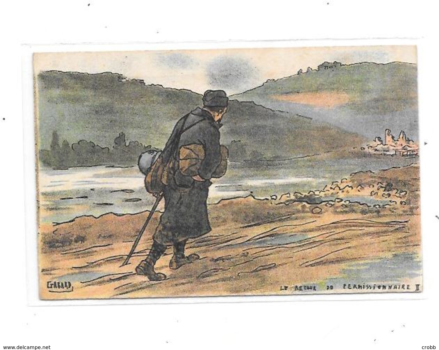 10792 - Lot De 5 CPA Millitaria, Illustrateur GABARD - Guerre 1914-18