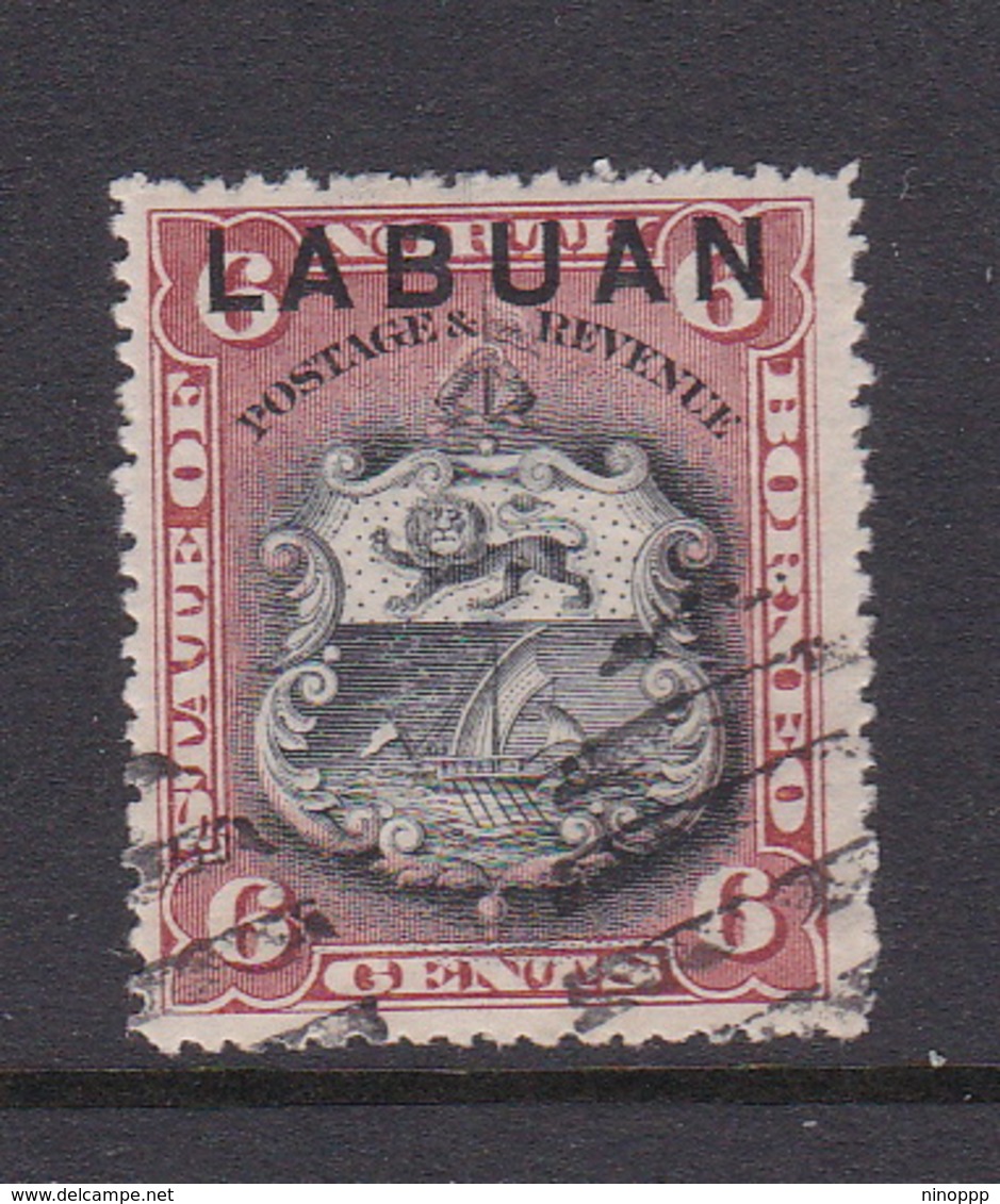 Malaysia-Labuan Scott 78 1897 Definitives, 6c Brown Red And Black, Used - North Borneo (...-1963)