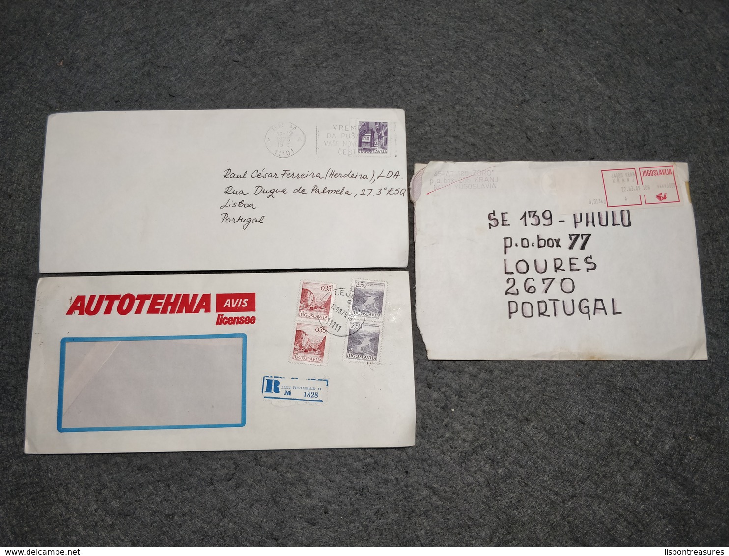 LOT X 3 YUGOSLAVIA CIRCULATED COVERS - Collections, Lots & Series