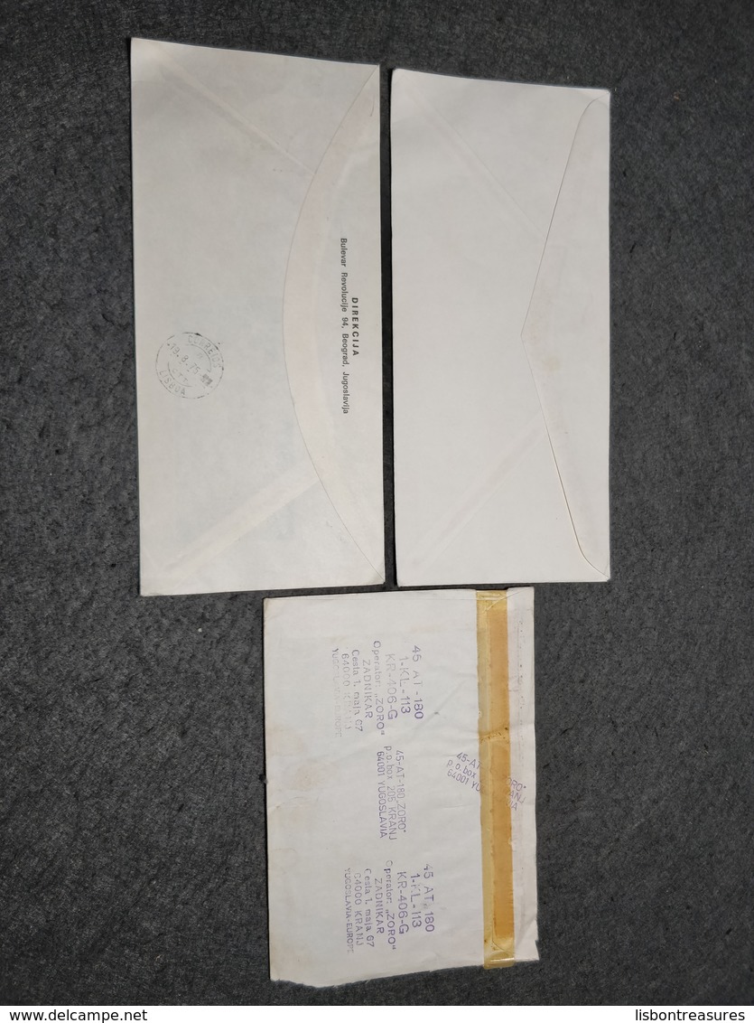 LOT X 3 YUGOSLAVIA CIRCULATED COVERS - Collections, Lots & Series