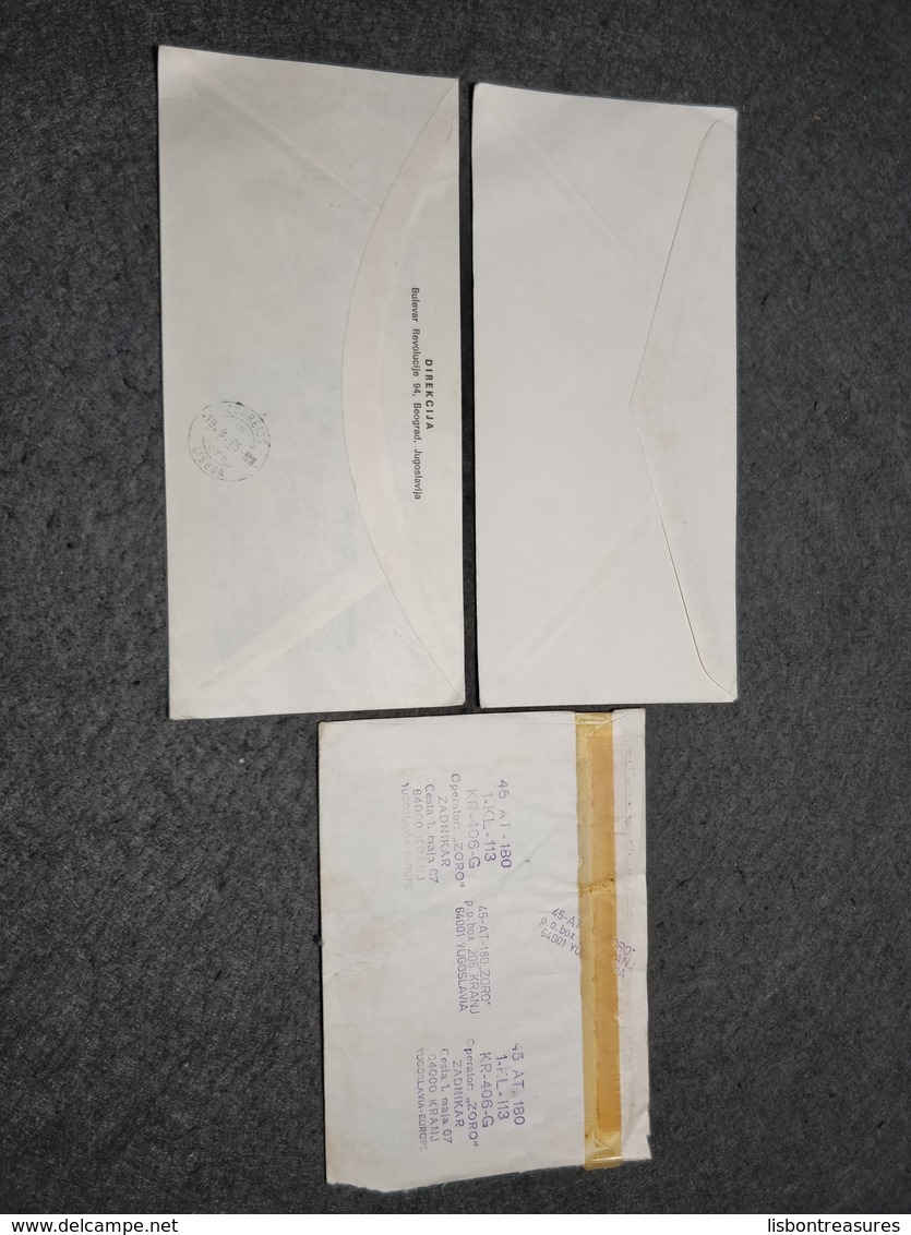 LOT X 3 YUGOSLAVIA CIRCULATED COVERS - Lots & Serien