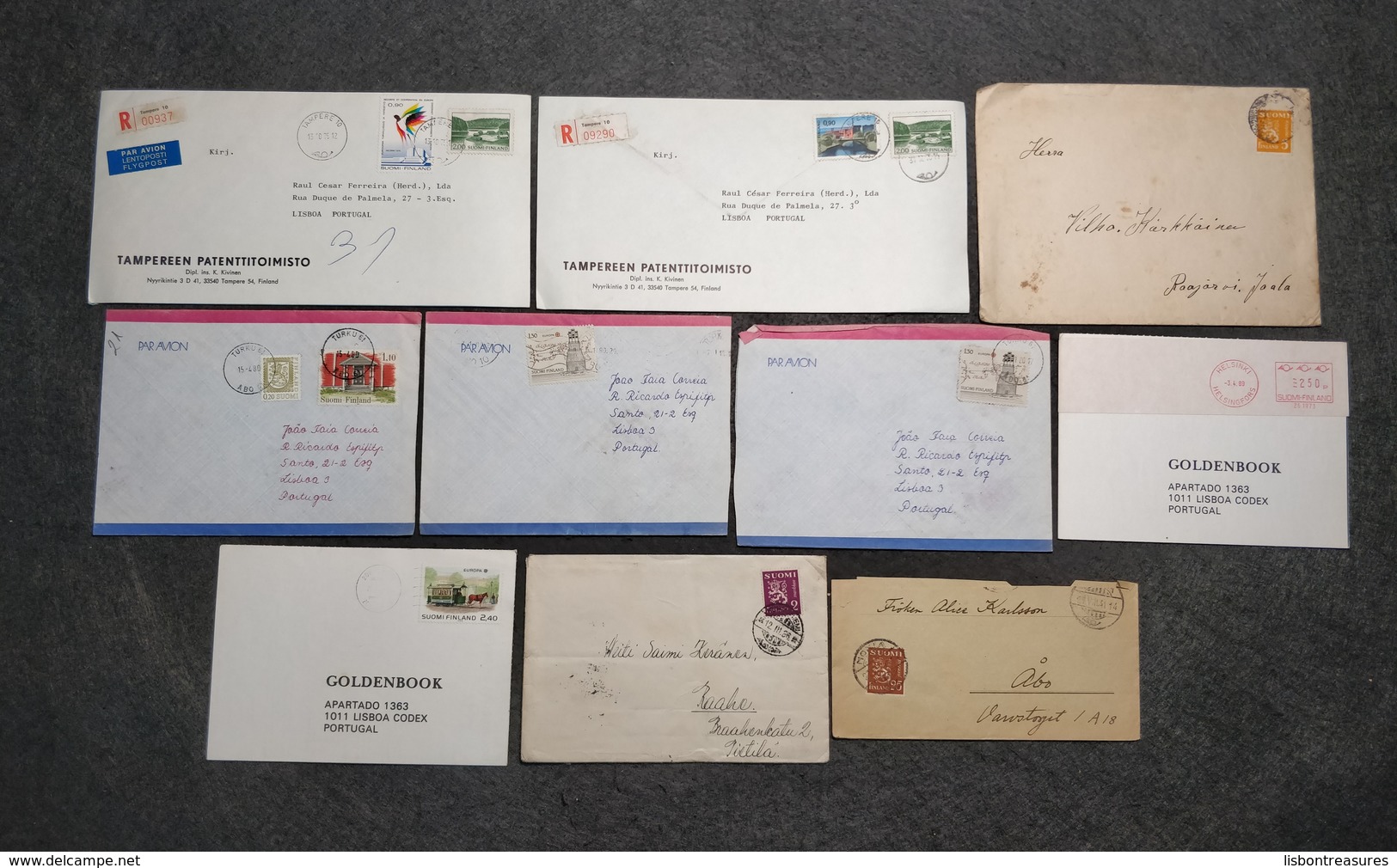 LOT X 10 FINLAND  CIRCULATED COVERS - Collections