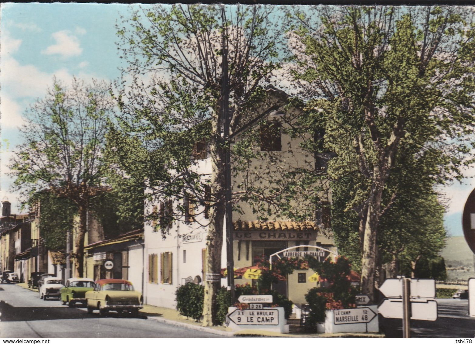 83----LE BEAUSSET--" Le Chalet "--bar-hôtel-restaurant--( Voiture Simca Ariane )--voir 2 Scans - Le Beausset