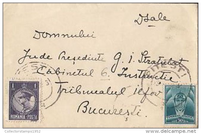 71432- AVIATION, KING CHARLES 2ND, STAMPS ON LILIPUT COVER, 1934, ROMANIA - Lettres & Documents