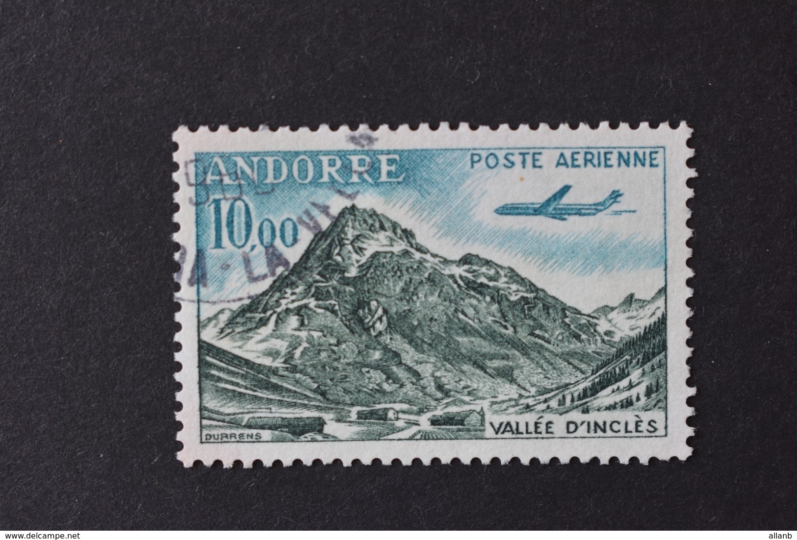 Andorre Français - 1961-64 Vallée D'Inclès, à Soldeu N° PA 8 Oblitéré - Airmail