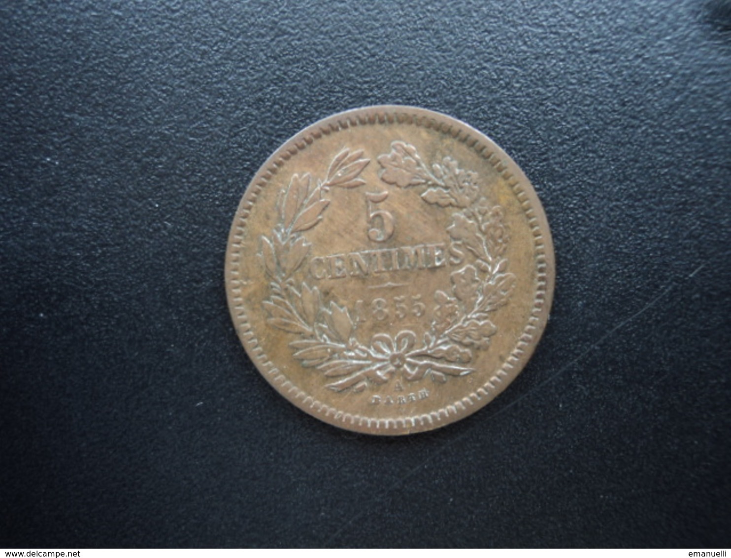 LUXEMBOURG : 5 CENTIMES  1855 A   KM 22.2    TTB - Luxembourg