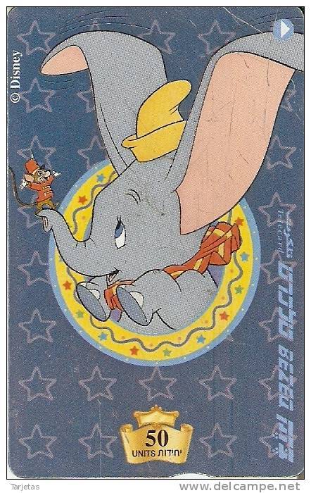 TARJETA DE ISRAEL DE DISNEY DE DUMBO (ELEFANTE-ELEPHANT) - Disney