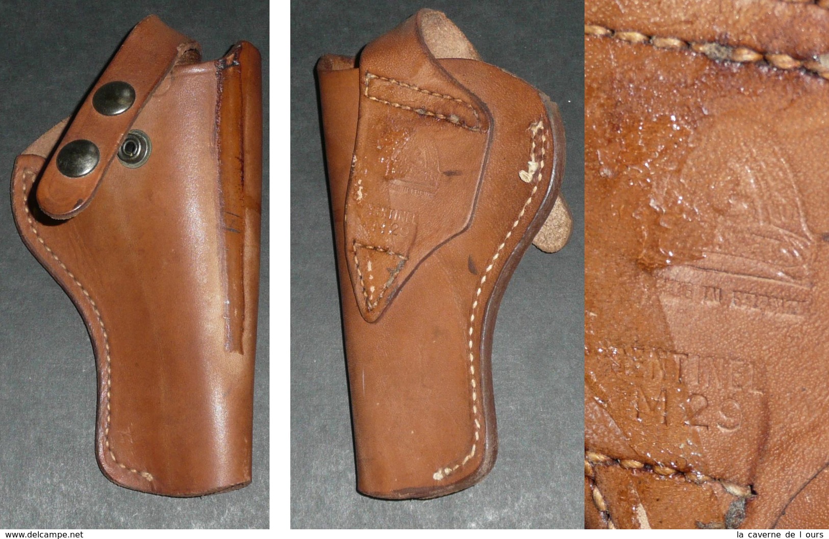 A VOIR Rare HOLSTER En Cuir, De La Marque SENTINEL M29, France Leather, Sellerie - Equipement