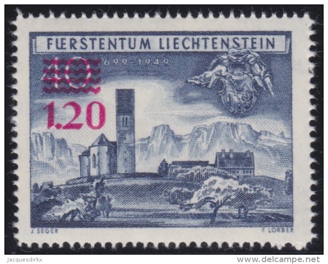 Liechtenstein    .    Yvert     .      271     .      *    .     Ungebraucht Mit Gummi  Und Falz - Neufs