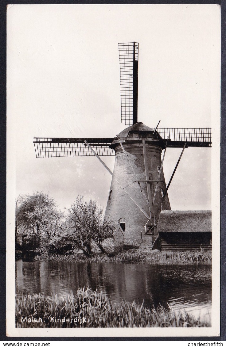 FOTOKAART ** KINDERDIJK - WINDMOLEN - MOLEN ** - Kinderdijk