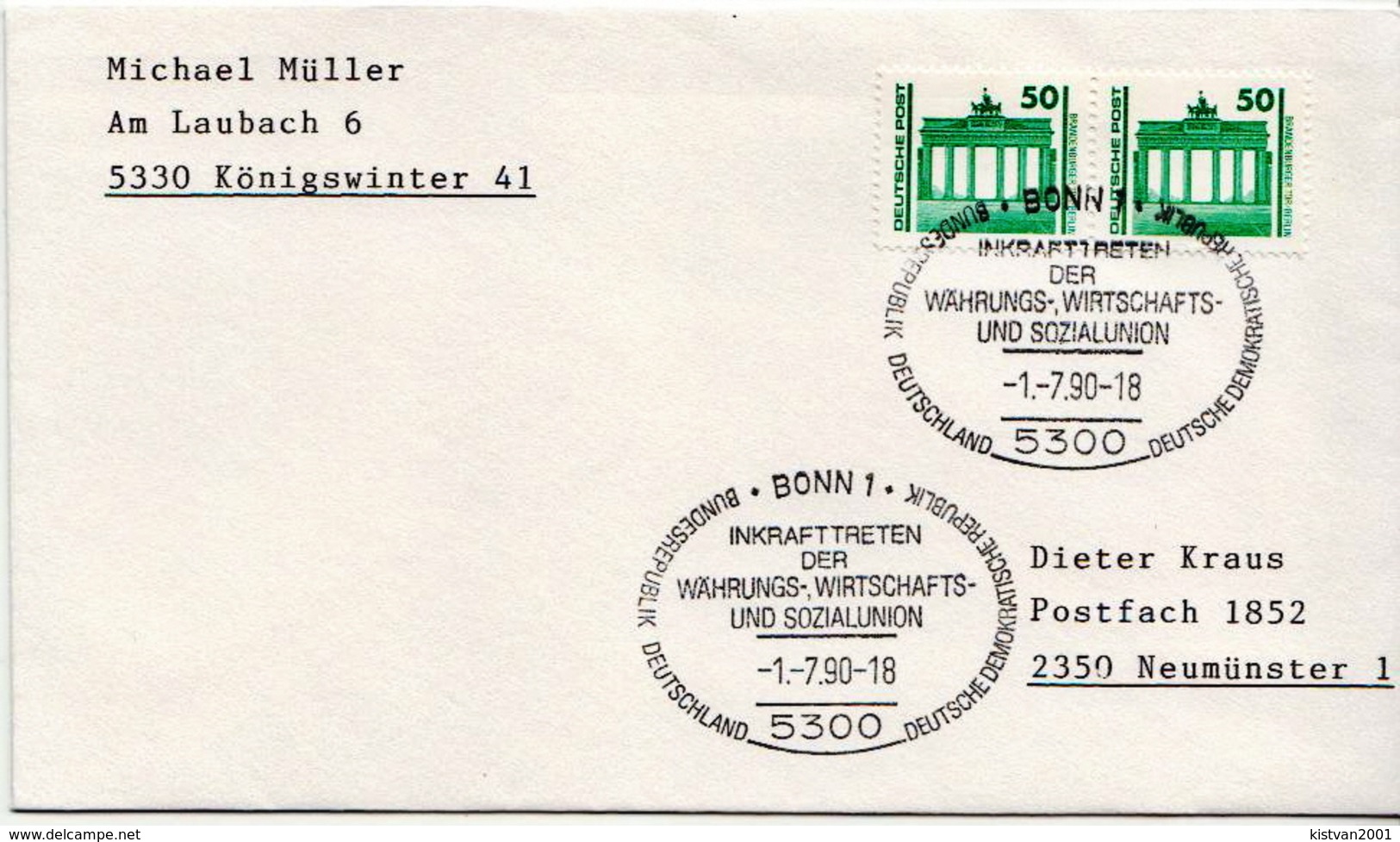 Postal History: Germany / Deutsche Post Cover With Special Cancel - Other & Unclassified