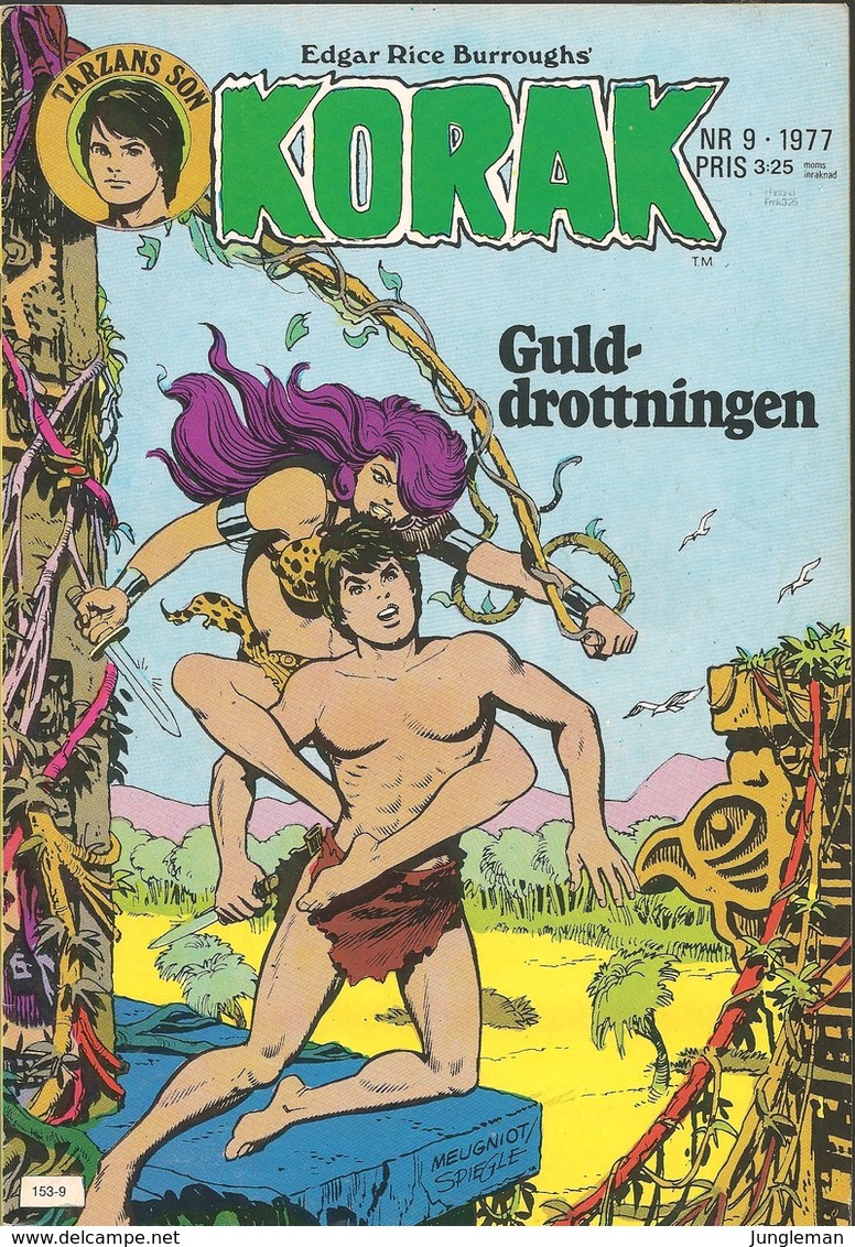 Korak Tarzans Son Nr 9 - 1977 (In Swedish) Atlantic Förlags AB - Guld Drottningen - Kattens Nio Liv - BE - Scandinavian Languages