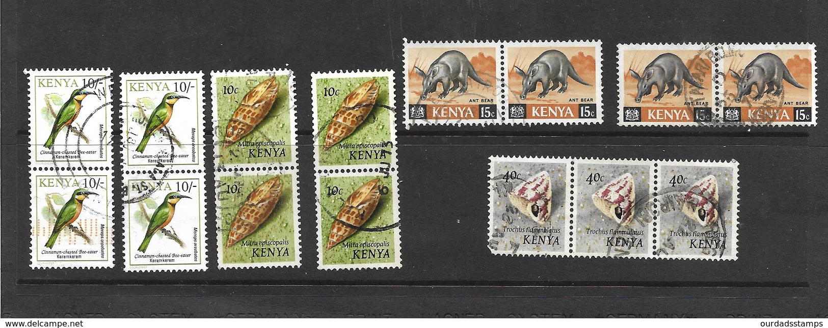 Kenya, Small Selection Of Multiples All Used (6554) - Kenya (1963-...)