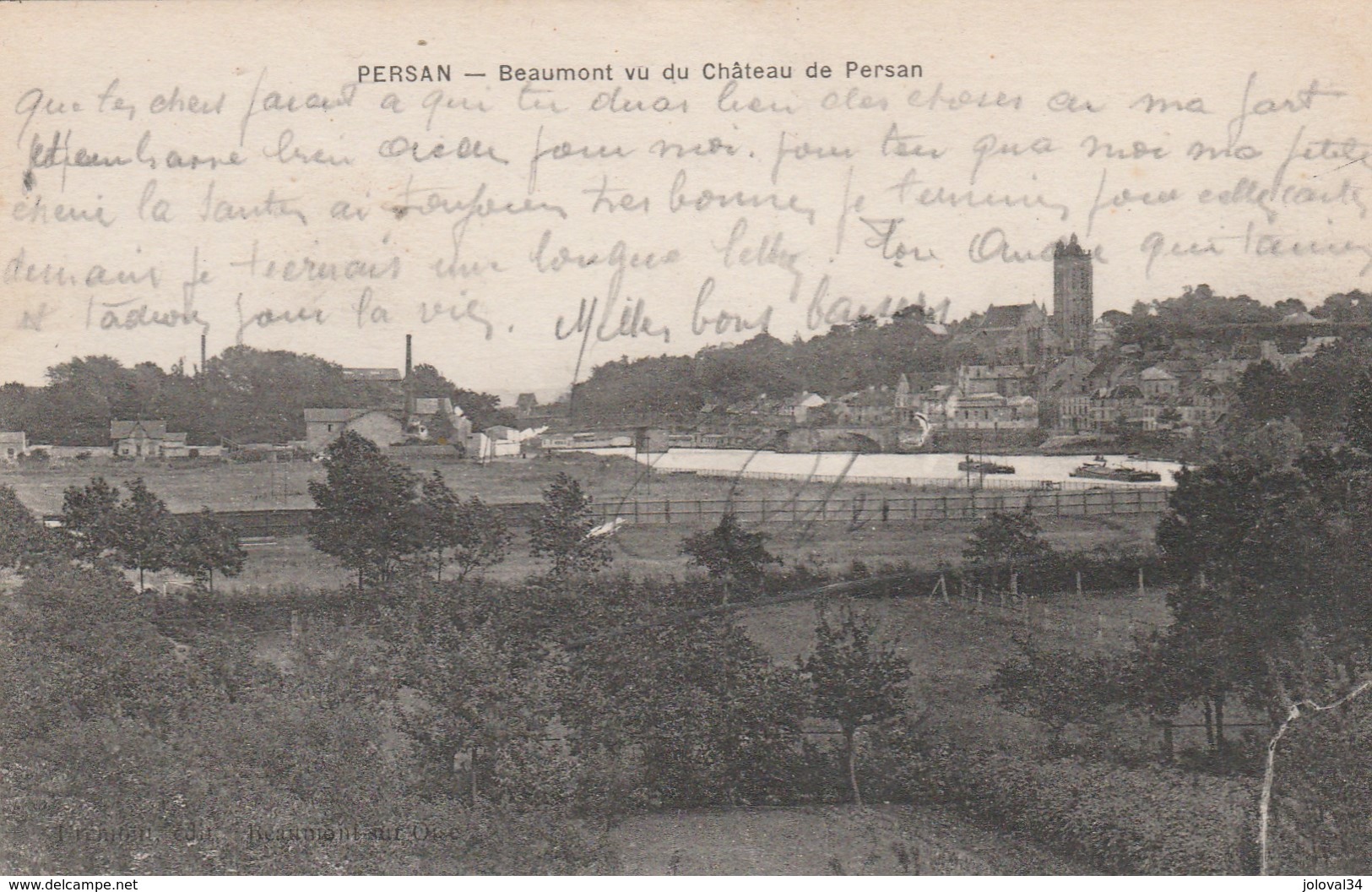 PERSAN Val D' Oise - Beaumont Vu Du Château De Persan - Carte N° 1 - Persan