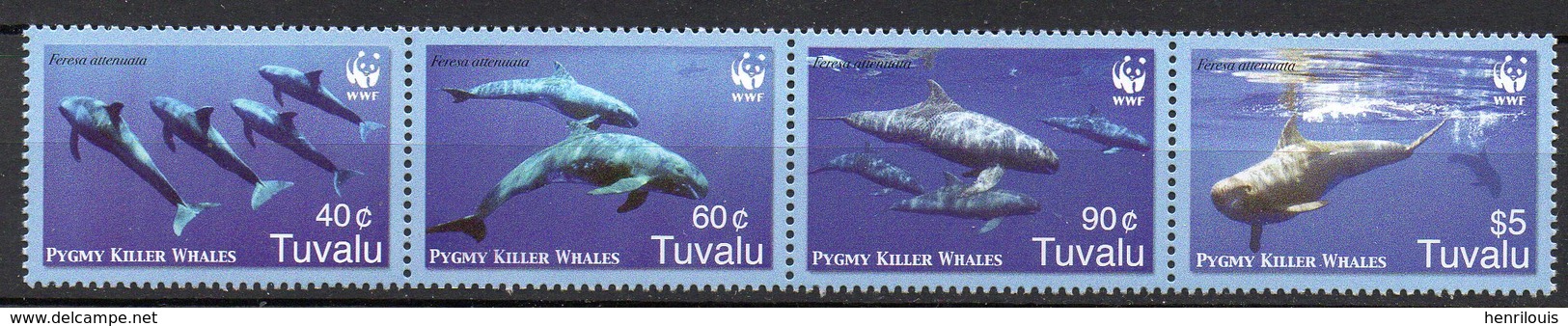 TUVALU  Timbres Neufs ** De 2006  ( Ref 5364 ) Animaux - Baleines- Orques Pygmées - Tuvalu