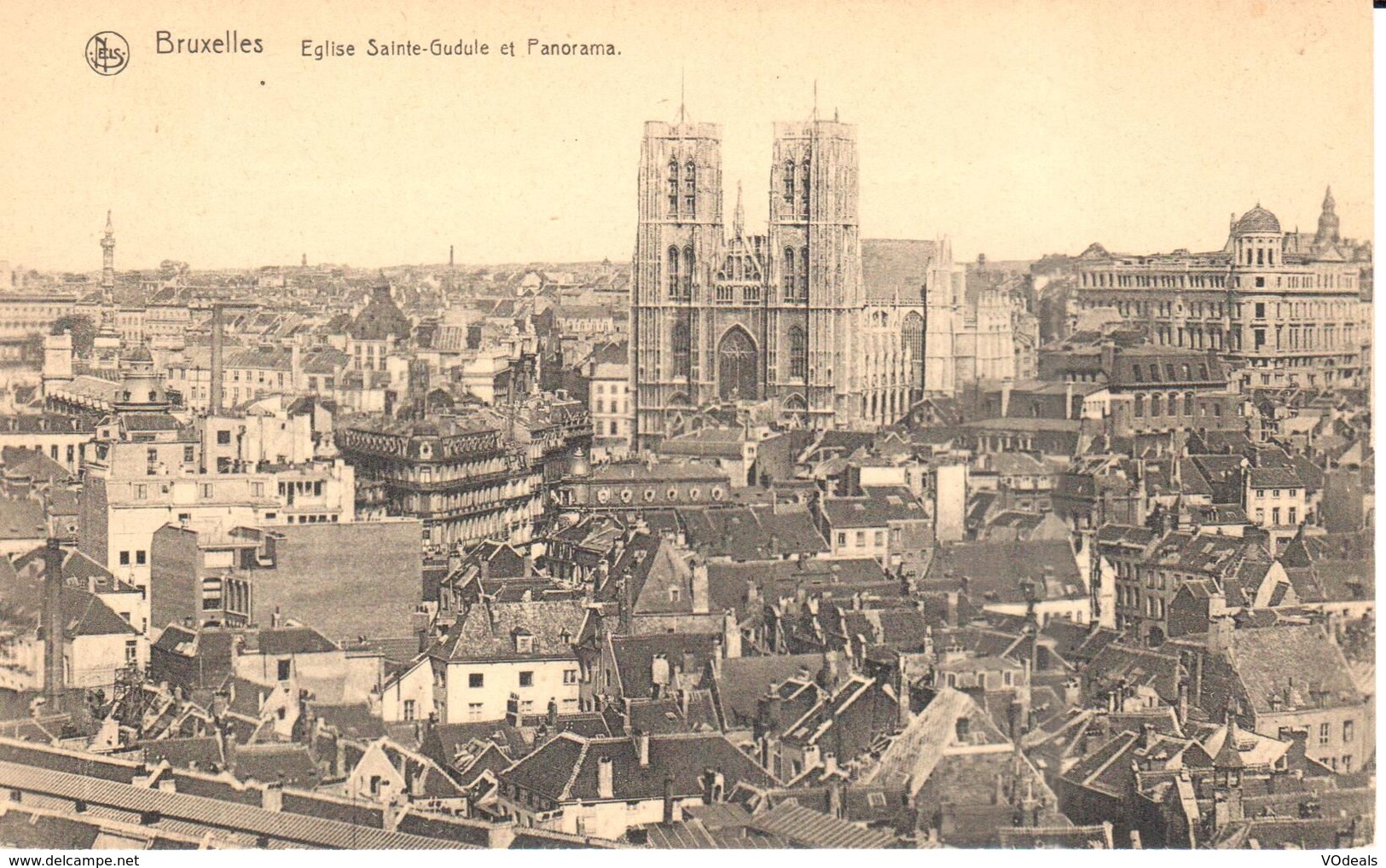 Bruxelles - CPA - Brussel - Eglise Sainte-Gudule Et Panorama - Mehransichten, Panoramakarten