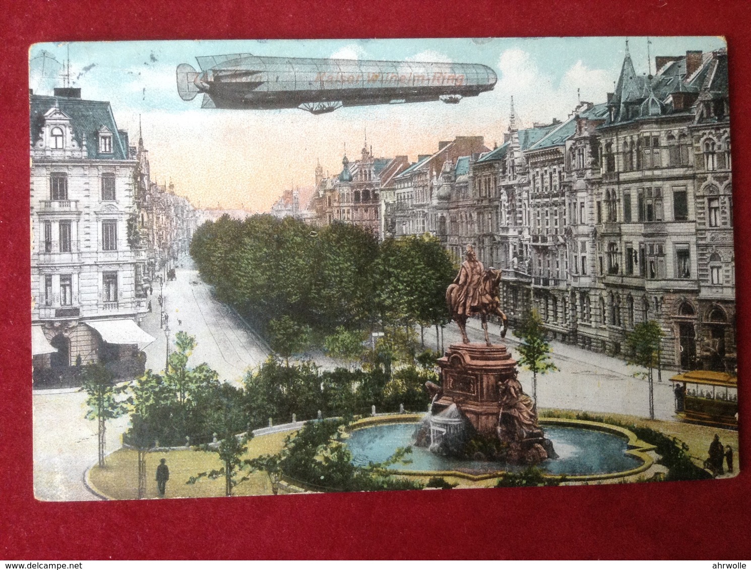 AK Köln Kaiser Wilhelm Ring Zeppelin Ca. 1903 - Koeln