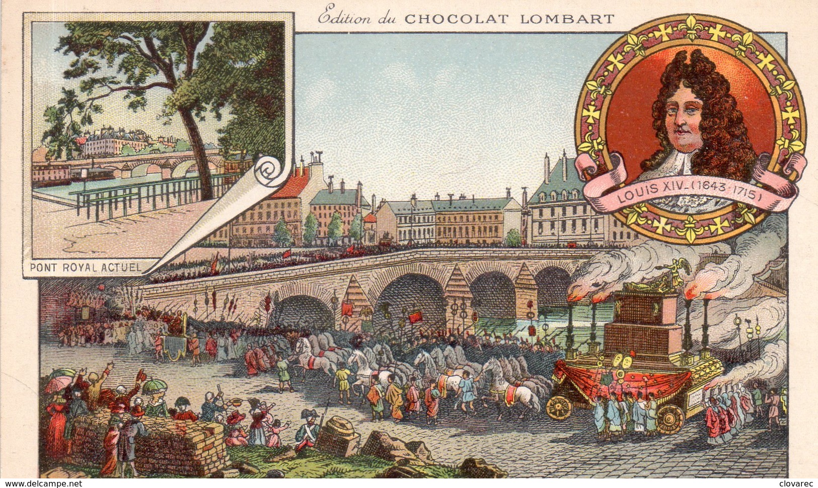 CHROMOS  "Edition Du CHOCOLAT LOMBART  "Le Pont Royal" - Lombart