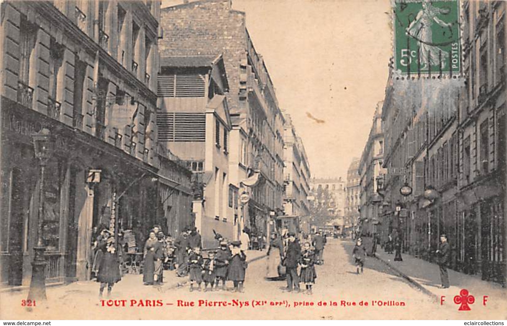 Paris     75011     Série Tout Paris : Rue Pierre Nys               (voir Scan) - Lots, Séries, Collections