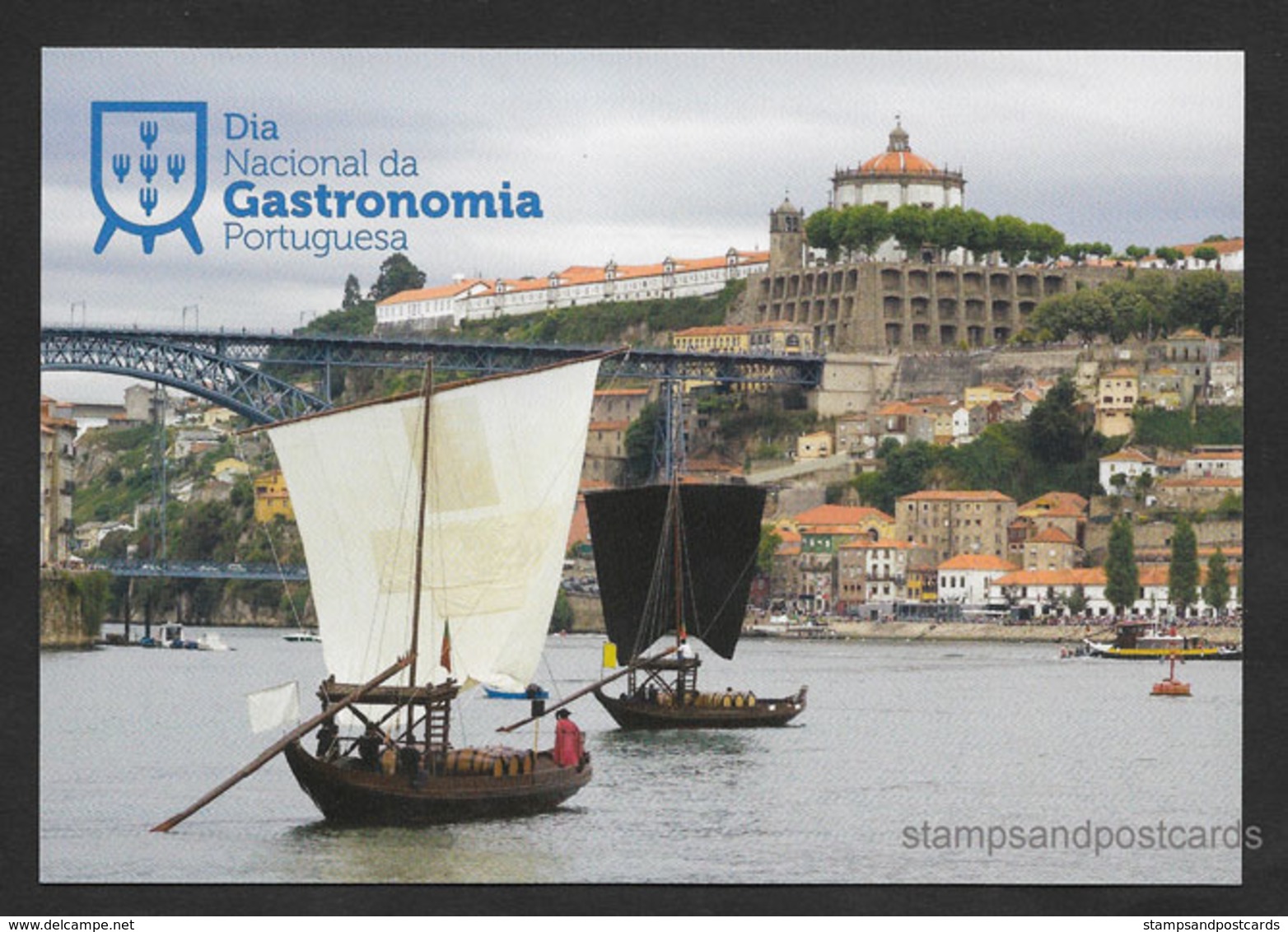 Portugal Entier Postal 2018 Bateau Transport Vin Du Porto Pont Stationery Port Wine Transportation Boat Oporto Bridge - Ganzsachen