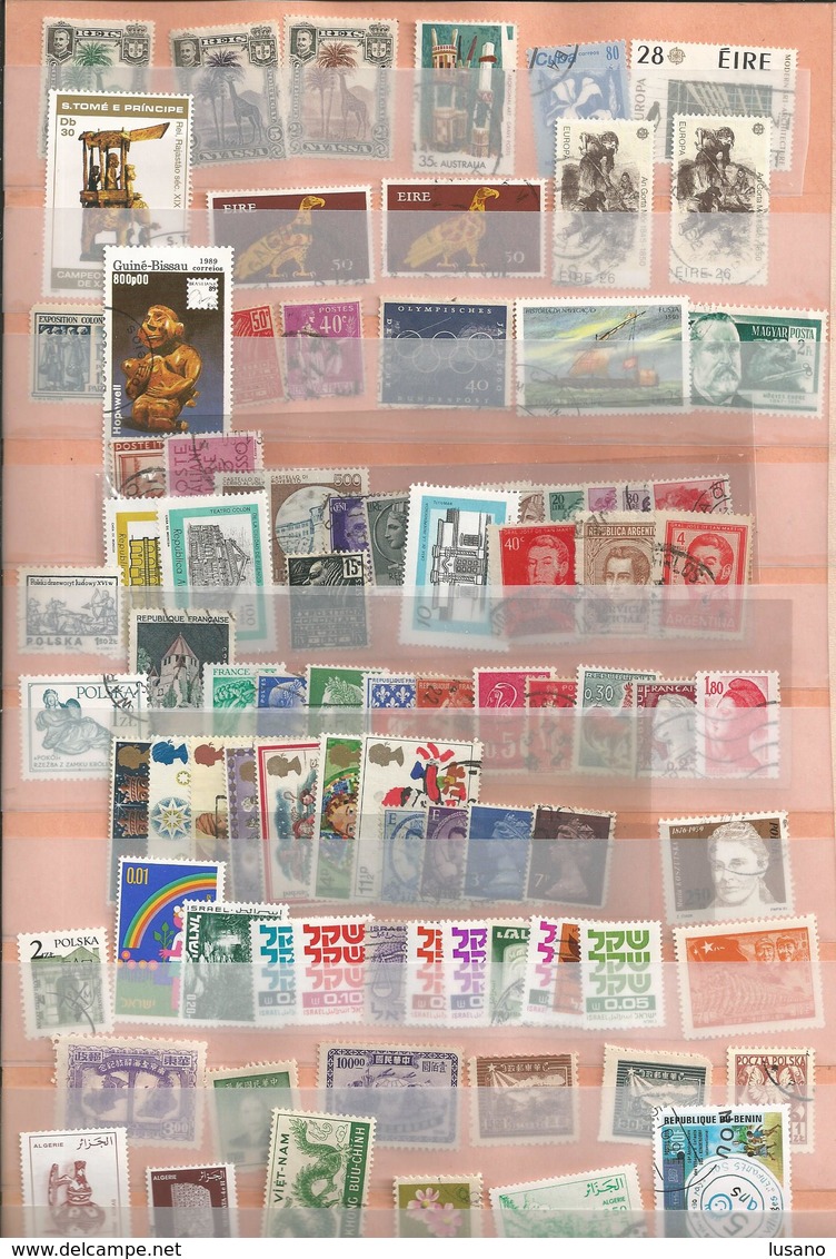 Lot De Timbres Trouvé Dans Un Vide-grenier - Vendu Tel Quel Avec Ou Sans Supports - Sammlungen (ohne Album)