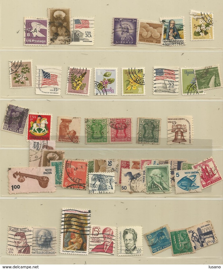 Lot De Timbres Trouvé Dans Un Vide-grenier - Vendu Tel Quel Avec Ou Sans Supports - Sammlungen (ohne Album)