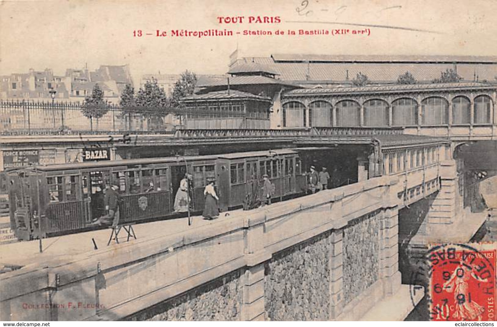 Paris         75012    Série Tout Paris  Métropolitain. Gare De La Bastille            (voir Scan) - Sets And Collections