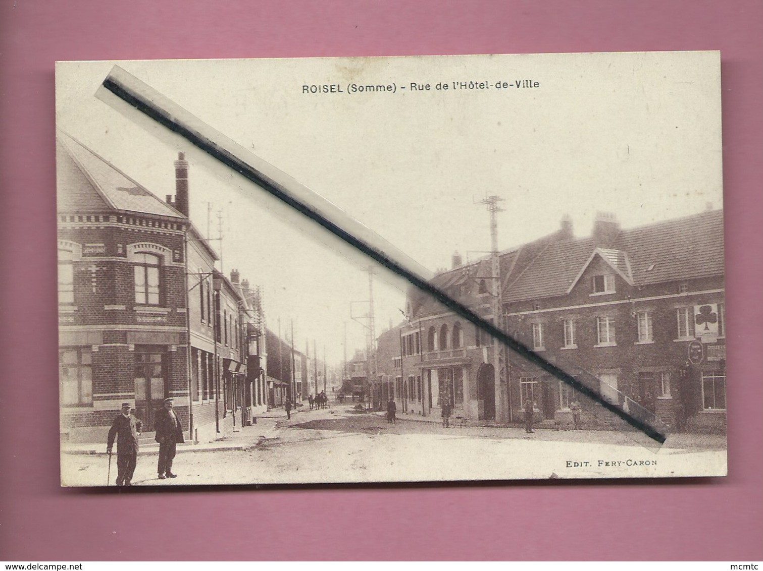 CPA   - Roisel   - ( Somme ) - Rue De L'Hôtel De Ville - Roisel