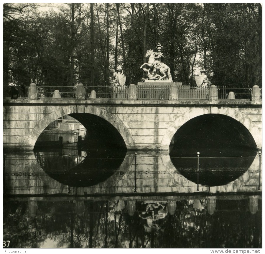 Pologne Varsovie Warszawa Monument Jean Sobieski Ancienne Photo Stereo NPG 1905 - Stereoscopic