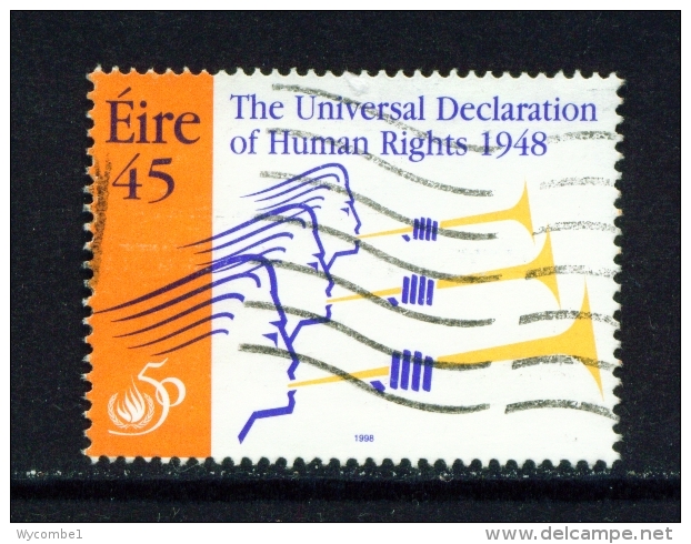 IRELAND  -  1998  Human Rights  45c  Used As Scan - Used Stamps