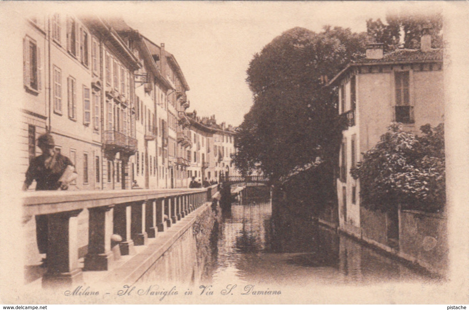 Italy Italia - Milan Milano - Il Naviglio In Via Damiano - Animée Animated - VG Condition - 2 Scans - Milano