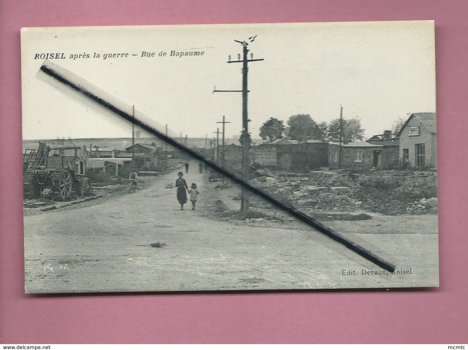 CPA   -  Roisel  Après La Grande Guerre - Rue De Bapaume - Roisel