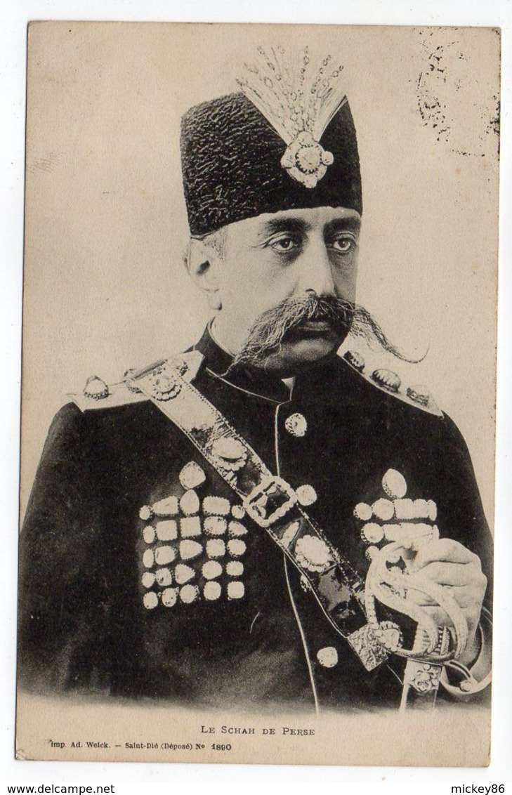 Iran--Le Schah (shah) De Perse"Mozaffar-ad-Din-Shah-Qajar-Mozaffaredin"-cachet Contrexéville-88-Charleville-08 - Iran