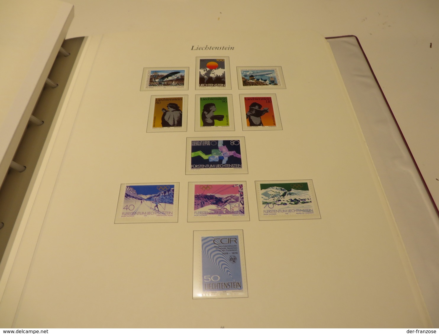 LIECHTENSTEIN  Posten  o /  ** /  MARKEN,  BOGENTEILE  und  BELEGE  im  BINDER