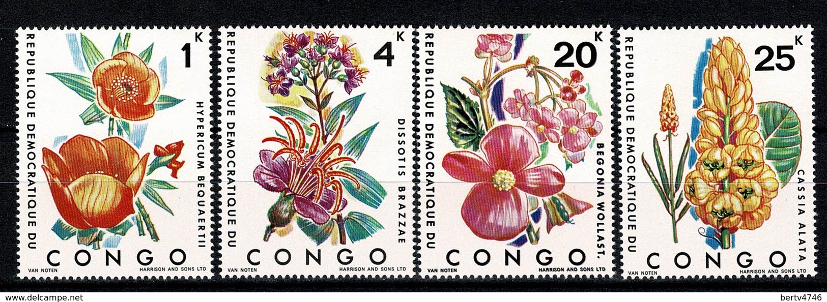 Rep. Congo 1971 OBP/COB 778/781** MNH Cat. 40,00 - Mint/hinged