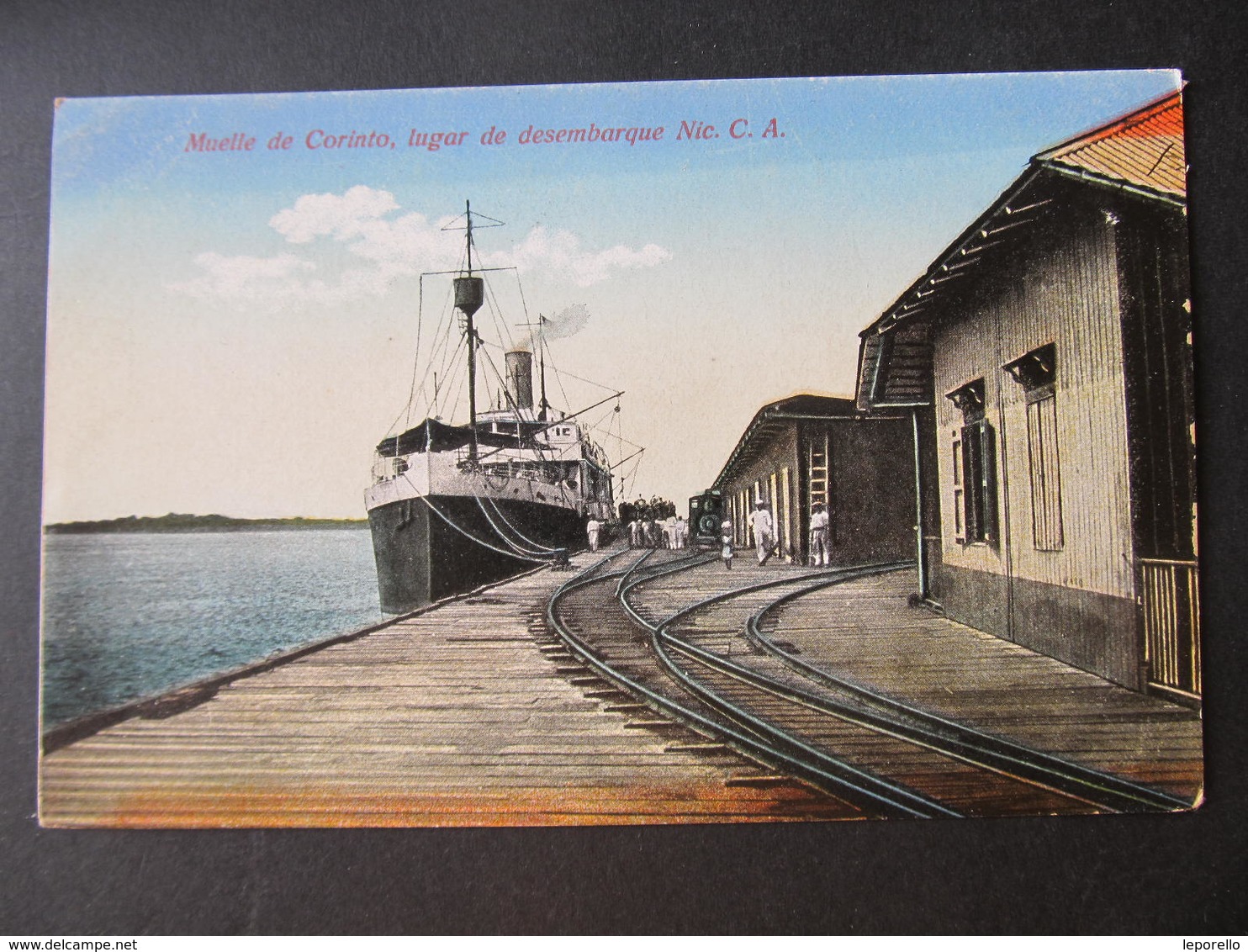AK Muelle De Corinto Nicaragua Schiff  Ca.1920  ///  D*32148 - Nicaragua